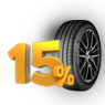 15 % auf alle Reifen der Marken Goodyear, Dunlop, Fulda, Sava, Debica und Cooper. 